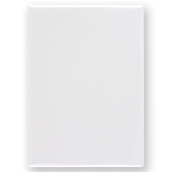 3 1/2" x 2 1/2" Rectangular celluloid button laminated with clear... from ASI 93520 Ventura Inc