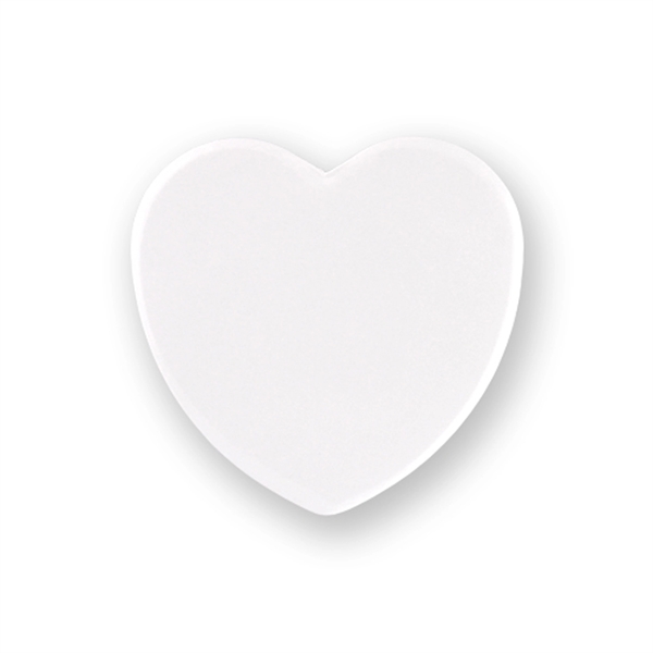 Heart shape celluloid button laminated with clear mylar film.... from ASI 93520 Ventura Inc