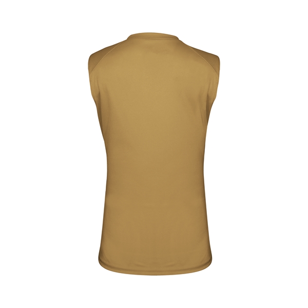 Women's sleeveless tee with self-fabric collar , Contour silhouette, Double-needle hem.... from ASI 37461 Augusta Sportswear