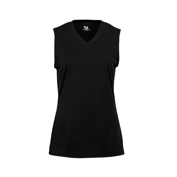 Sleeveless women's tee with paneled shoulder for maximum movement, self-fabric lap... from ASI 37461 Augusta Sportswear