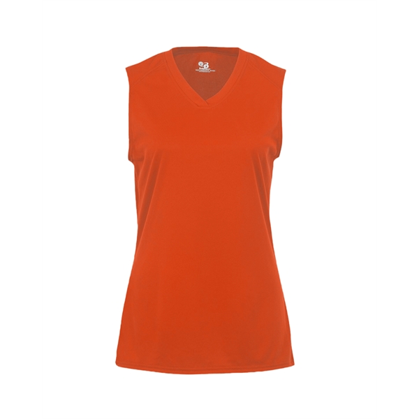 Sleeveless women's tee with paneled shoulder for maximum movement, self-fabric lap... from ASI 37461 Augusta Sportswear