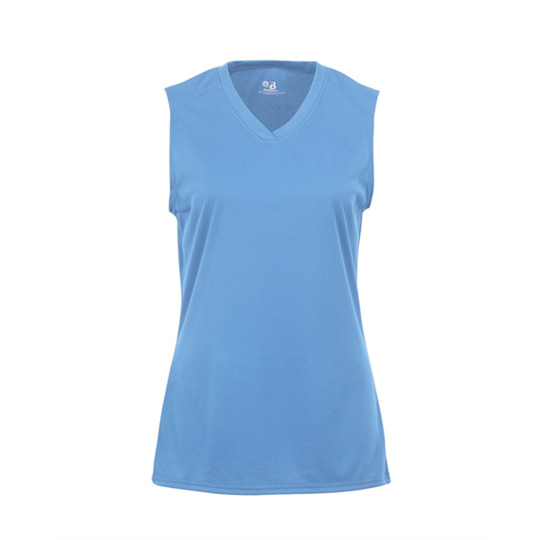 Sleeveless women's tee with paneled shoulder for maximum movement, self-fabric lap... from ASI 37461 Augusta Sportswear