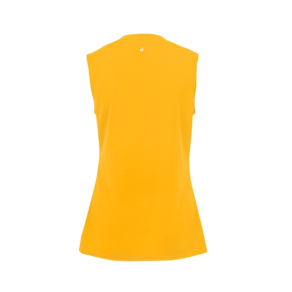 Sleeveless women's tee with paneled shoulder for maximum movement, self-fabric lap... from ASI 37461 Augusta Sportswear