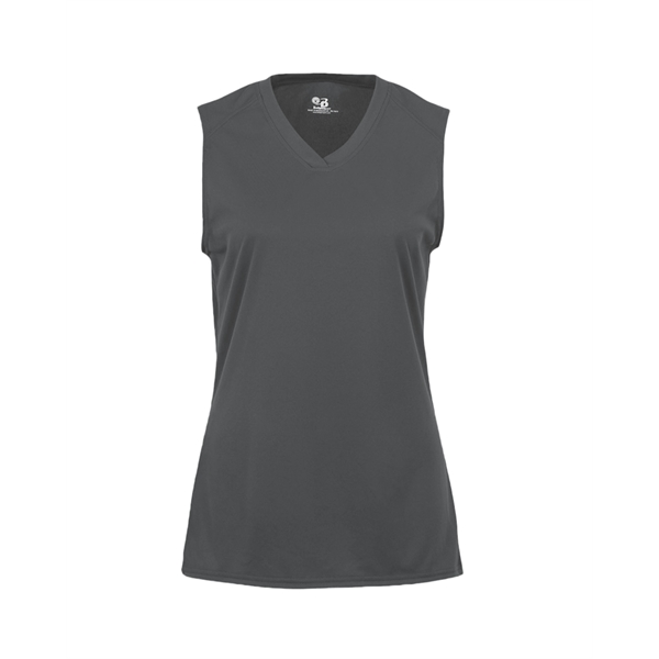 Sleeveless women's tee with paneled shoulder for maximum movement, self-fabric lap... from ASI 37461 Augusta Sportswear