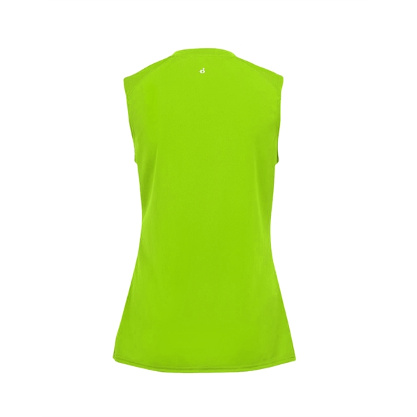 Sleeveless women's tee with paneled shoulder for maximum movement, self-fabric lap... from ASI 37461 Augusta Sportswear