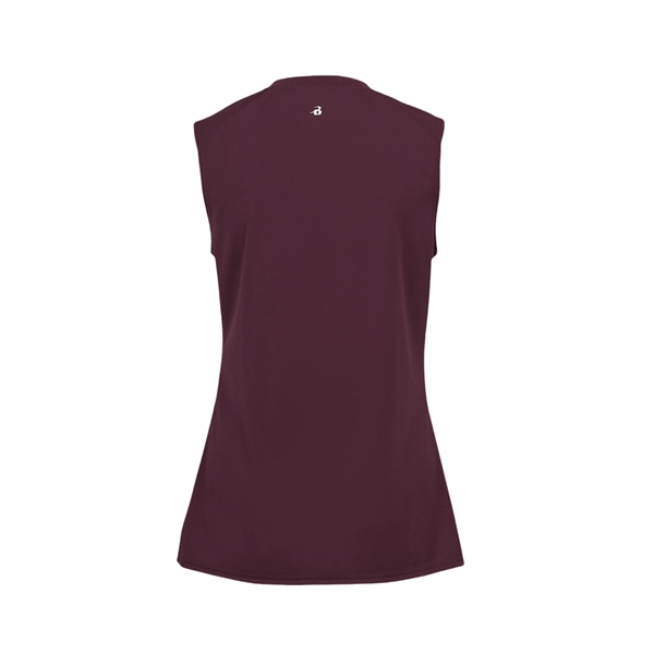 Sleeveless women's tee with paneled shoulder for maximum movement, self-fabric lap... from ASI 37461 Augusta Sportswear
