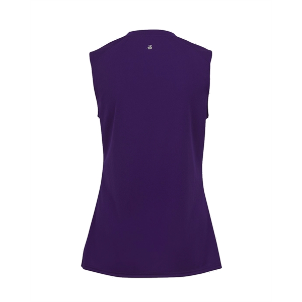 Sleeveless women's tee with paneled shoulder for maximum movement, self-fabric lap... from ASI 37461 Augusta Sportswear