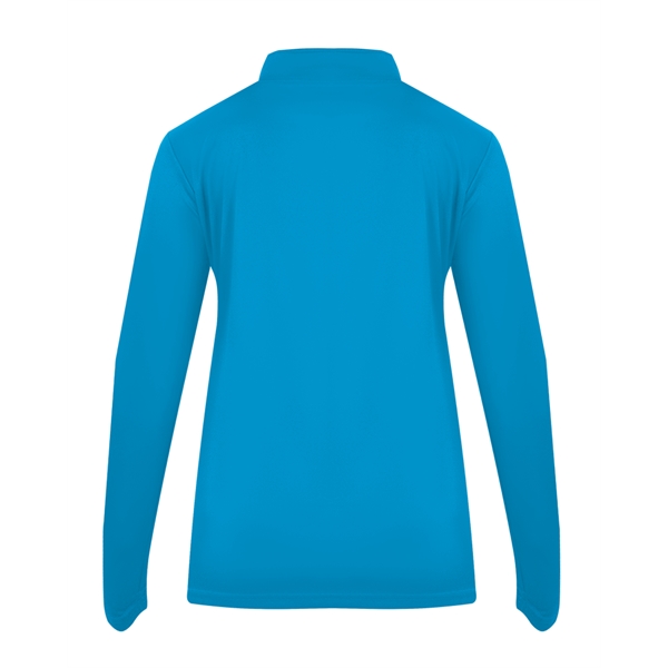 1/4 Zip Badger sport paneled shoulder for maximum movement, thumb holes... from ASI 37461 Augusta Sportswear