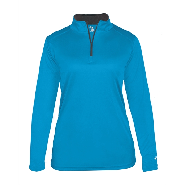 1/4 Zip Badger sport paneled shoulder for maximum movement, thumb holes... from ASI 37461 Augusta Sportswear