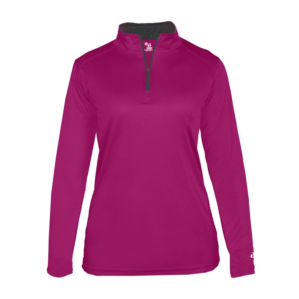 1/4 Zip Badger sport paneled shoulder for maximum movement, thumb holes... from ASI 37461 Augusta Sportswear
