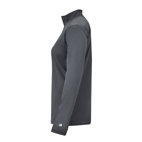 1/4 Zip Badger sport paneled shoulder for maximum movement, thumb holes... from ASI 37461 Augusta Sportswear