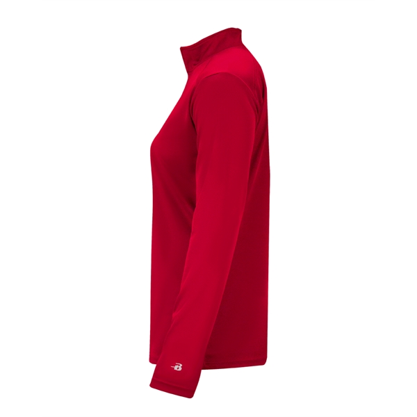 1/4 Zip Badger sport paneled shoulder for maximum movement, thumb holes... from ASI 37461 Augusta Sportswear