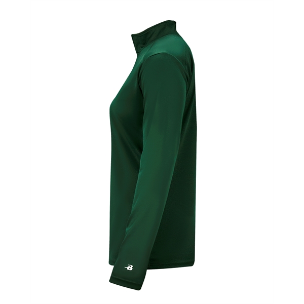 1/4 Zip Badger sport paneled shoulder for maximum movement, thumb holes... from ASI 37461 Augusta Sportswear