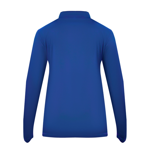 1/4 Zip Badger sport paneled shoulder for maximum movement, thumb holes... from ASI 37461 Augusta Sportswear