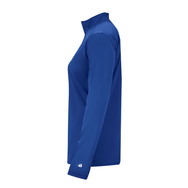 1/4 Zip Badger sport paneled shoulder for maximum movement, thumb holes... from ASI 37461 Augusta Sportswear