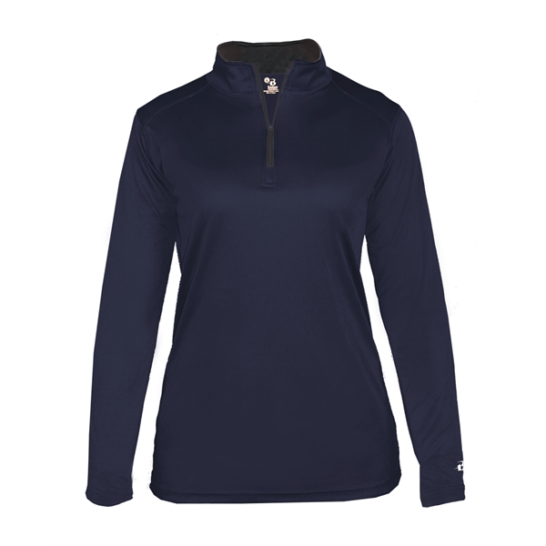 1/4 Zip Badger sport paneled shoulder for maximum movement, thumb holes... from ASI 37461 Augusta Sportswear