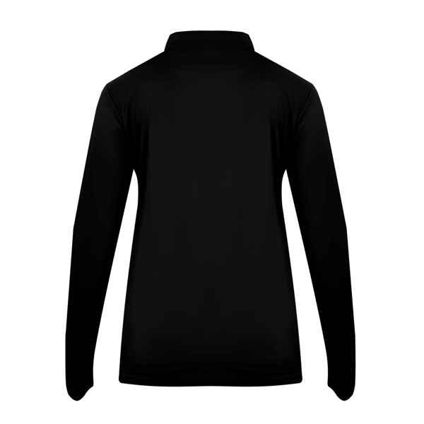 1/4 Zip Badger sport paneled shoulder for maximum movement, thumb holes... from ASI 37461 Augusta Sportswear