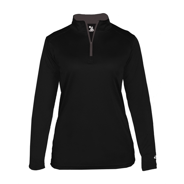 1/4 Zip Badger sport paneled shoulder for maximum movement, thumb holes... from ASI 37461 Augusta Sportswear