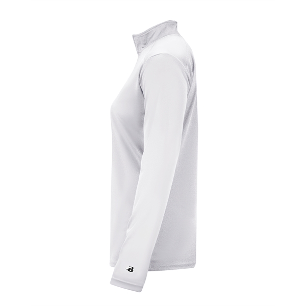 1/4 Zip Badger sport paneled shoulder for maximum movement, thumb holes... from ASI 37461 Augusta Sportswear