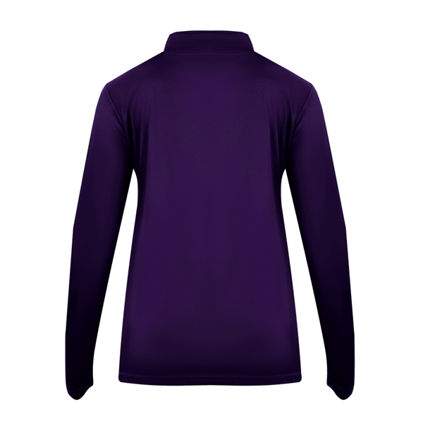 1/4 Zip Badger sport paneled shoulder for maximum movement, thumb holes... from ASI 37461 Augusta Sportswear