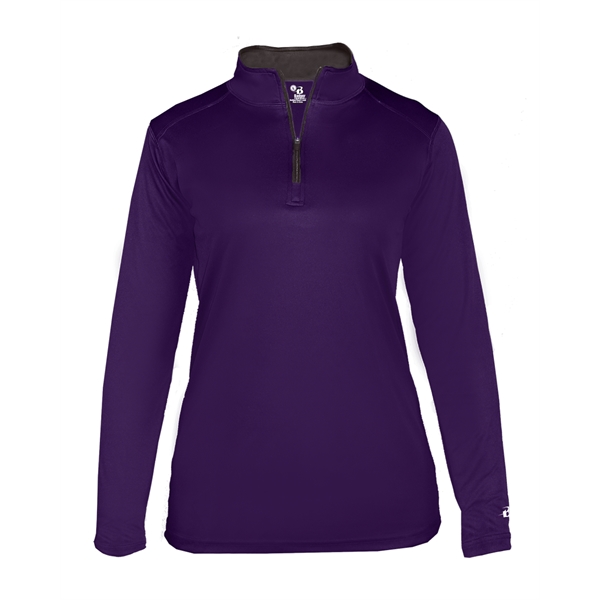 1/4 Zip Badger sport paneled shoulder for maximum movement, thumb holes... from ASI 37461 Augusta Sportswear