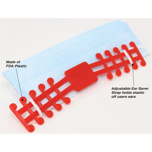 7" x 1.626" Customized Ear Saver Strap for Face Mask.... from ASI 59683 Harco Enterprises LTD / Harco Enterprises