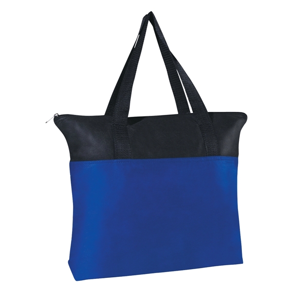 Non-Woven Zippered Tote Bag.  Made of 80 Gram Non-Woven, Coated... from ASI 61125 Hit Promotional Products / Hit®