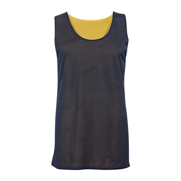 Mesh tank with double-needle hem, Reversible, Each layer individually bottom hemmed... from ASI 37461 Augusta Sportswear