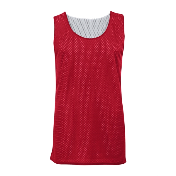 Mesh tank with double-needle hem, Reversible, Each layer individually bottom hemmed... from ASI 37461 Augusta Sportswear