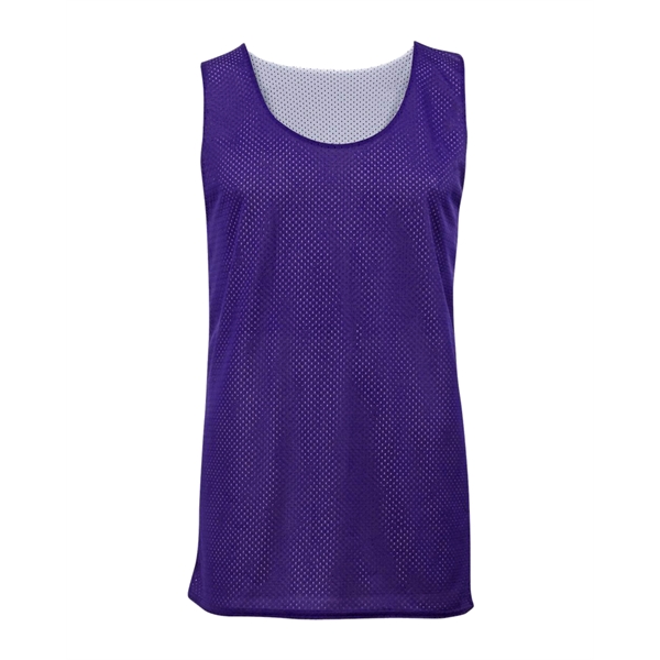 Mesh tank with double-needle hem, Reversible, Each layer individually bottom hemmed... from ASI 37461 Augusta Sportswear