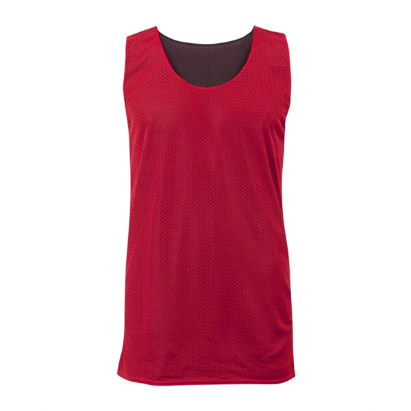 Mesh tank with double-needle hem, Reversible, Each layer individually bottom hemmed... from ASI 37461 Augusta Sportswear