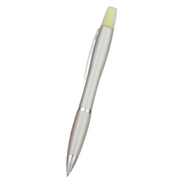 Sleek design highlighter with ballpoint pen.... from ASI 61125 Hit Promotional Products / Hit®