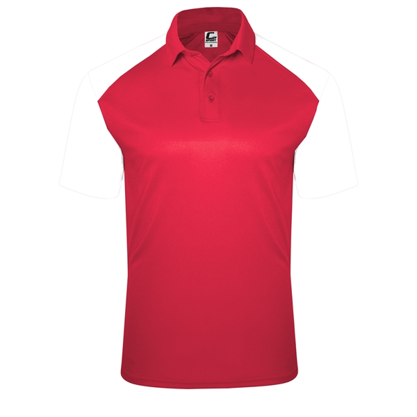 Sport polo with three button placket, solid knit collar, taped back... from ASI 37461 Augusta Sportswear
