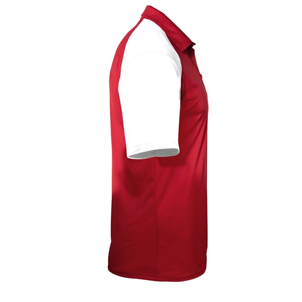 Sport polo with three button placket, solid knit collar, taped back... from ASI 37461 Augusta Sportswear