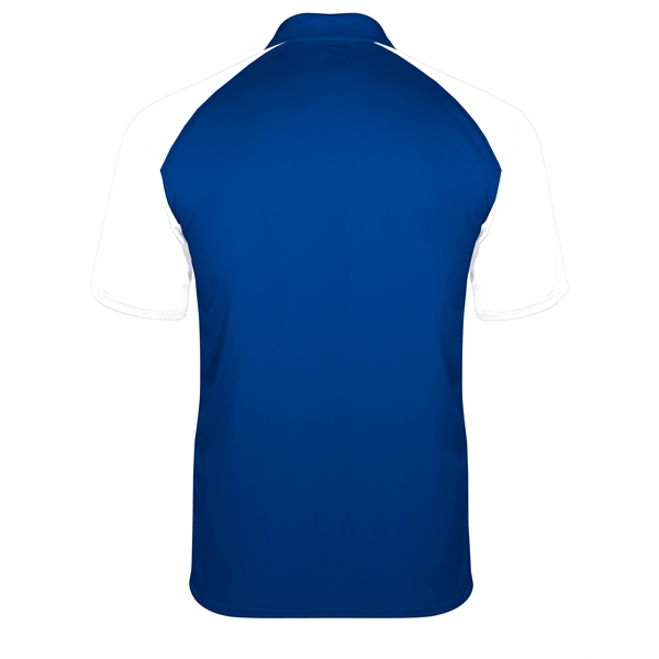 Sport polo with three button placket, solid knit collar, taped back... from ASI 37461 Augusta Sportswear