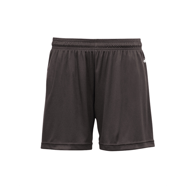Girl's shorts with 1.5" Covered elastic and drawcord, Double-needle hem, Badger... from ASI 37461 Augusta Sportswear