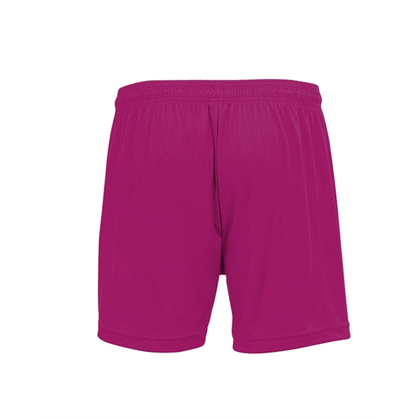 Girl's shorts with 1.5" Covered elastic and drawcord, Double-needle hem, Badger... from ASI 37461 Augusta Sportswear