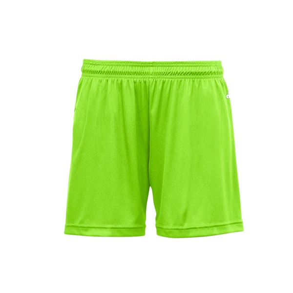 Girl's shorts with 1.5" Covered elastic and drawcord, Double-needle hem, Badger... from ASI 37461 Augusta Sportswear