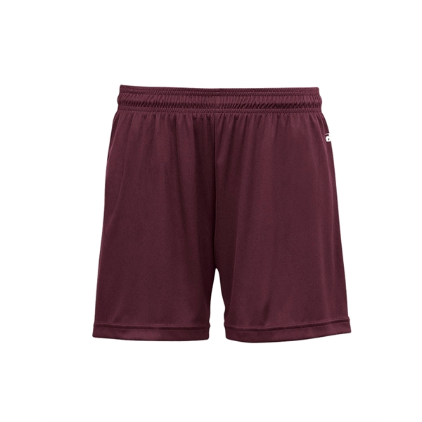 Girl's shorts with 1.5" Covered elastic and drawcord, Double-needle hem, Badger... from ASI 37461 Augusta Sportswear