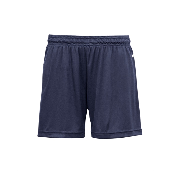 Girl's shorts with 1.5" Covered elastic and drawcord, Double-needle hem, Badger... from ASI 37461 Augusta Sportswear