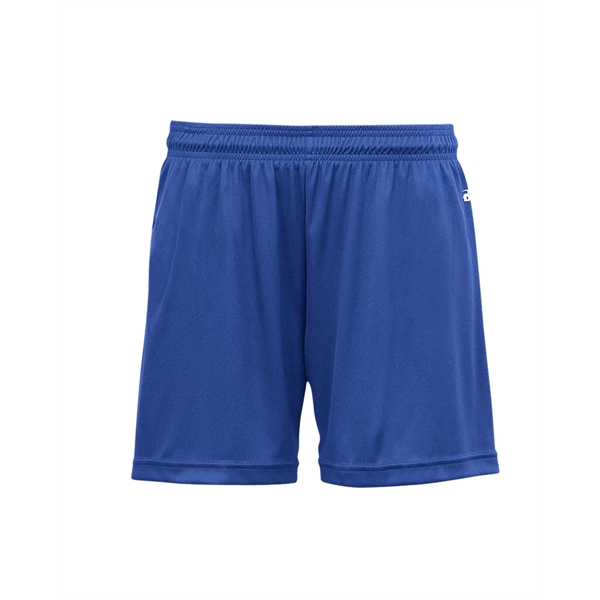 Girl's shorts with 1.5" Covered elastic and drawcord, Double-needle hem, Badger... from ASI 37461 Augusta Sportswear