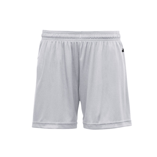 Girl's shorts with 1.5" Covered elastic and drawcord, Double-needle hem, Badger... from ASI 37461 Augusta Sportswear