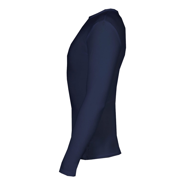 Long sleeve pro-compression crew. Stretch body fit, Double-needle hem, Badger heat... from ASI 37461 Augusta Sportswear