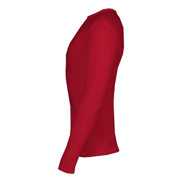 Long sleeve pro-compression crew. Stretch body fit, Double-needle hem, Badger heat... from ASI 37461 Augusta Sportswear