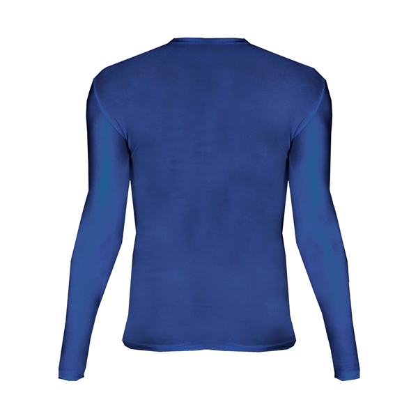 Long sleeve pro-compression crew. Stretch body fit, Double-needle hem, Badger heat... from ASI 37461 Augusta Sportswear