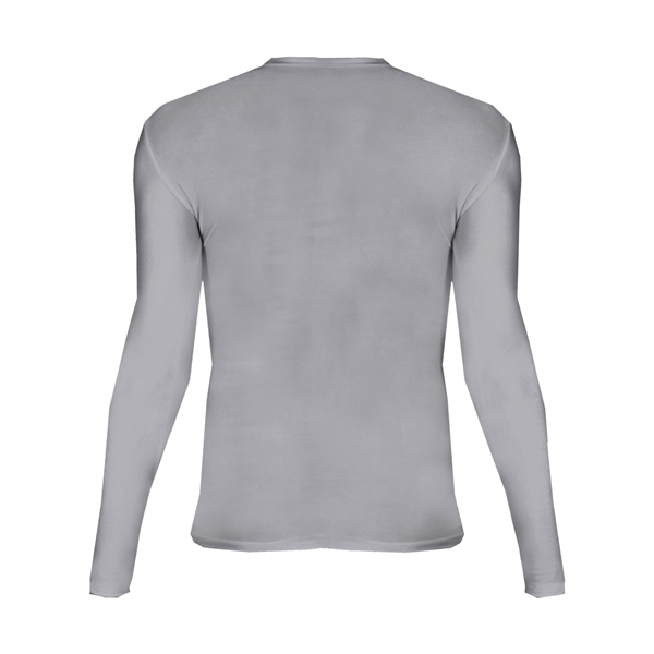 Long sleeve pro-compression crew. Stretch body fit, Double-needle hem, Badger heat... from ASI 37461 Augusta Sportswear