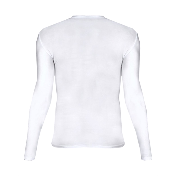 Long sleeve pro-compression crew. Stretch body fit, Double-needle hem, Badger heat... from ASI 37461 Augusta Sportswear
