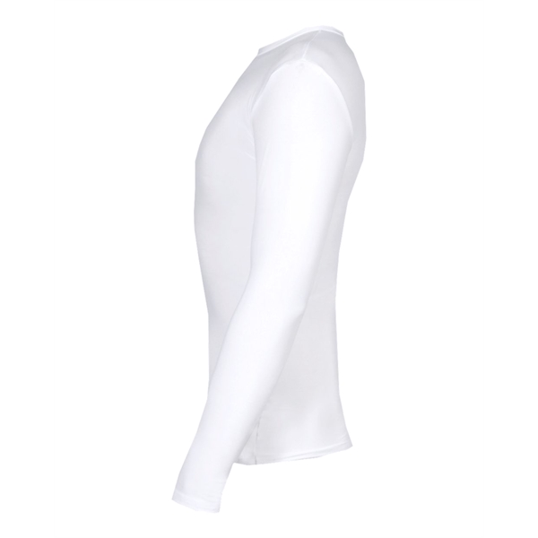 Long sleeve pro-compression crew. Stretch body fit, Double-needle hem, Badger heat... from ASI 37461 Augusta Sportswear
