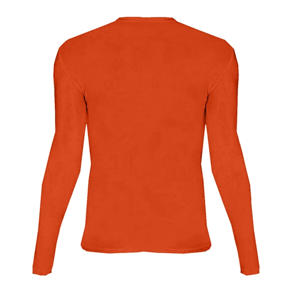 Youth long sleeve pro-compression crew. Self-fabric collar, stretch body fit, double-needle... from ASI 37461 Augusta Sportswear