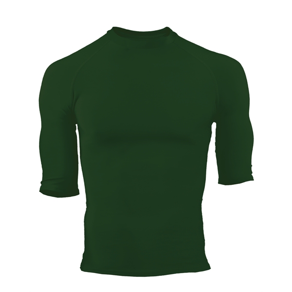 Pro compression 1/2 sleeve crew. Stretch body fit, double-needle hem, Badger... from ASI 37461 Augusta Sportswear